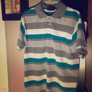 Striped polo shirt